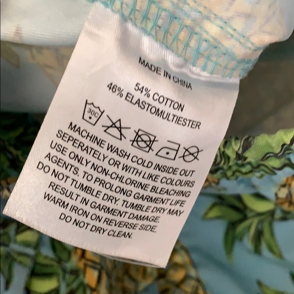 BARNEY COOLS BLUE GREEN PINEAPPLE SWIM SHORTS - Picture 7 of 7